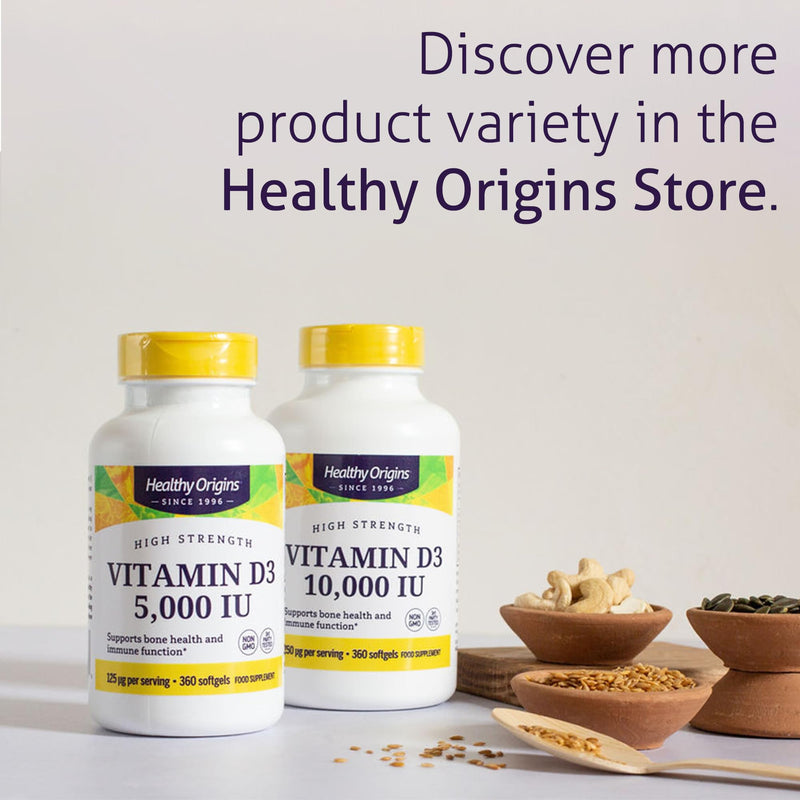 Healthy Origins, Vitamin K2 as MK-7, 100 mcg, 60 Vegetarian Softgels, High Strength, Gluten Free, SOYA Free, Non-GMO 60 Capsules