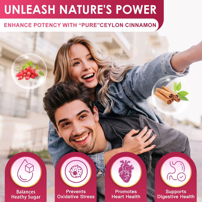 [Australia] - NATURE TARGET Berberine HCl 1200mg, Berberine Supplement with Ceylon Cinnamon, Chromium - Supports Immune, Gastrointestinal & Heart Health, Non-GMO, 120 Capsules 120 Count (Pack of 1) 