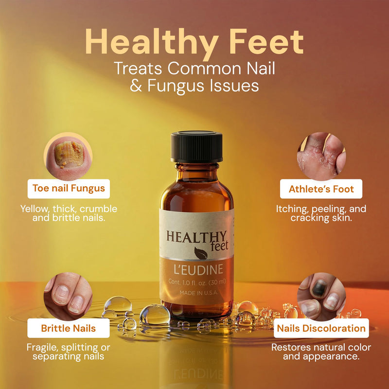 Healthy Feet Antifungal Gel for Toenails & Athlete’s Foot – Undecylenic Acid Treatment – Helps Eliminate Nail Fungus, Control Odor & Fight Foot Microorganisms – Fast-Absorbing Formula – 1 fl oz