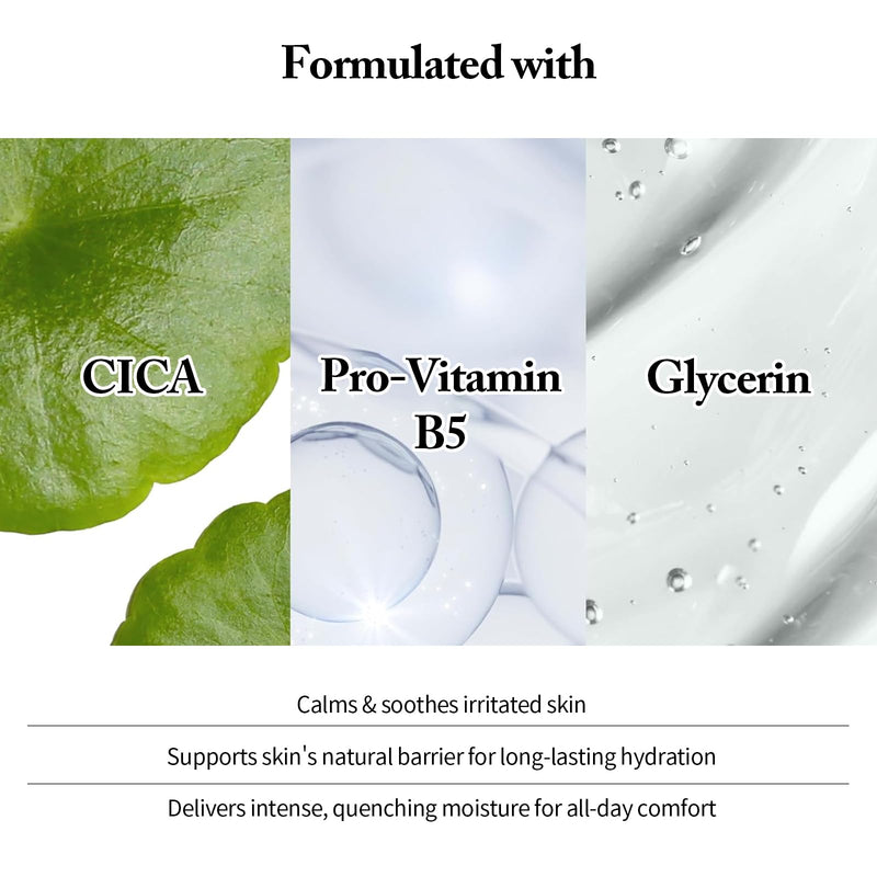 Hyaluronic Acid Cream, Lightweight Face Lotion with Centella & Vitamin B5 | 9 hyaluronic blend delivers all-day hydration; fast-absorb non-greasy face moisturizer calms & balances skin, 1.69 fl oz