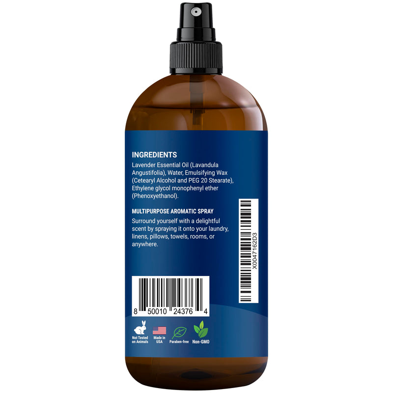 [Australia] - Lavender Linen Spray 8 fl oz - Refreshing Bed Linen Spray - Fabric Refresher Pillow Spray for Bedding, Bed Sheets - Nexon Botanics 