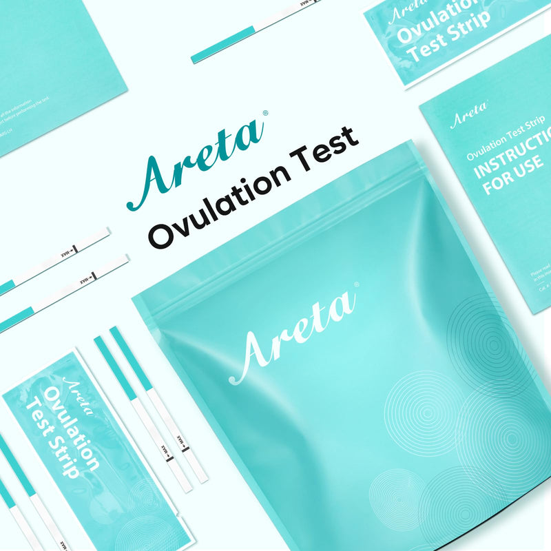 [Australia] - Areta 120 Ovulation Test Strips Kit: Accurate & Reliable for Women | Fast & Convenient Fertility Tracking | High Accuracy Ovulation Test Kit, Blue LH 120 
