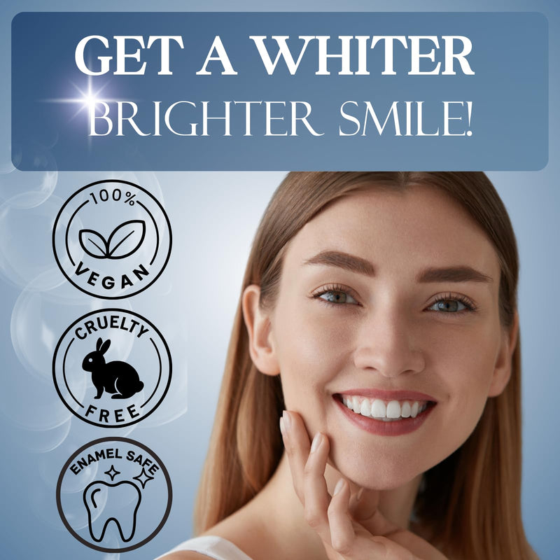 [Australia] - Teeth Whitening Kit 10 Syringes Strongest 44% Carbamide Peroxide Vegan Teeth Whitening Gel, Light and Teeth Bleaching Trays Included 