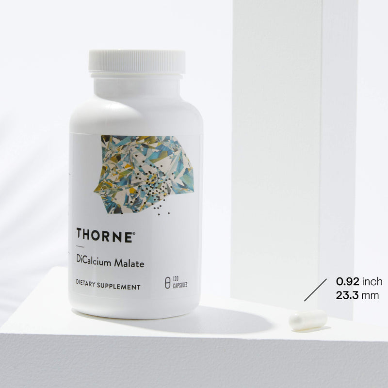[Australia] - Thorne Calcium - (Formerly DiCalcium Malate) - Chelated Calcium for Enhanced Absorption with DimaCal for Bone Density Support - 120 Capsules 