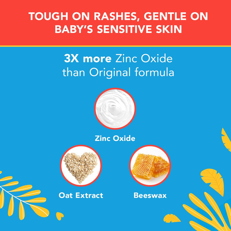 [Australia] - Triple Paste 3X Max Diaper Rash Ointment, Maximum Strength Zinc Oxide Ointment for Severe Diaper Rash, 2 oz Tube 
