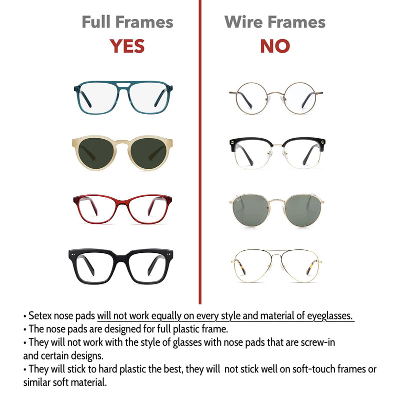 [Australia] - Setex Gecko Grip 1.8mm Thick Anti Slip Eyeglass Nose Pads, (5 Clear Pair) USA Made, 2500 Innovative Microstructured Fibers per Nose Pad, 1.8mm x 7mm x 16mm 5 Pair Clear 
