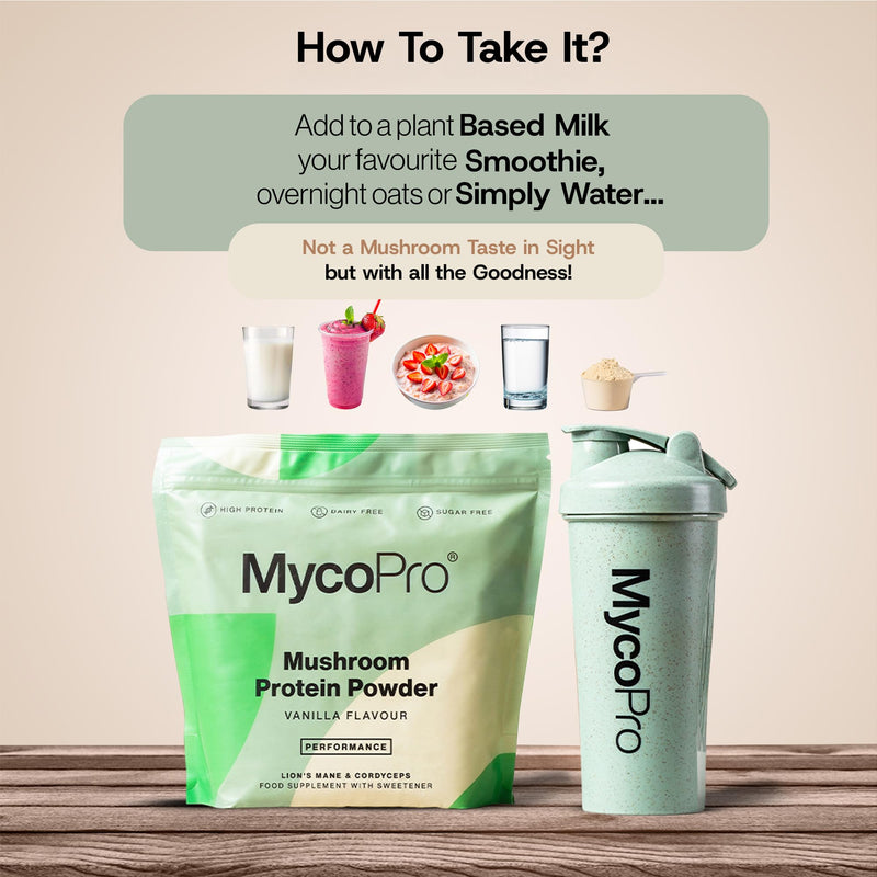 Vegan Protein Powder | Adaptogen Blend & Digestive Enzymes | 22g Plant Protein | B12 & B6 | Gluten & Soy Free | Vanilla | 630g
