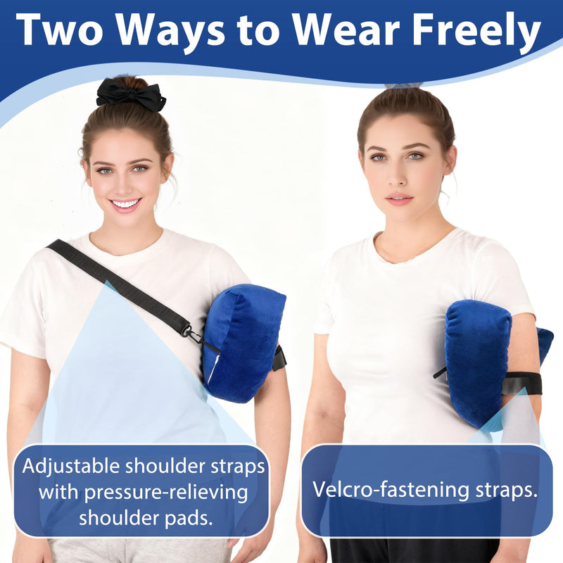 [Australia] - Post Shoulder Surgery Pillow - Rotator Cuff Pillow Surgery for Shoulder Pain Relief With Strap, Arm Sling Side Sleeper Pillows for Adults, Post surgery gifts for women and men 
