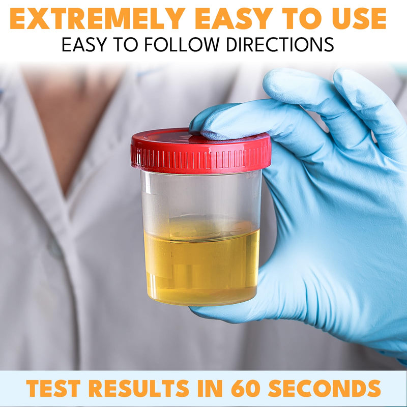 [Australia] - 14-Parameters URS Test Strips for Urinalysis [120 Count], Detection Liver & Kidney, UTI, Ketosis - CRT, SG, PRO, BIL, KET, +9 More 