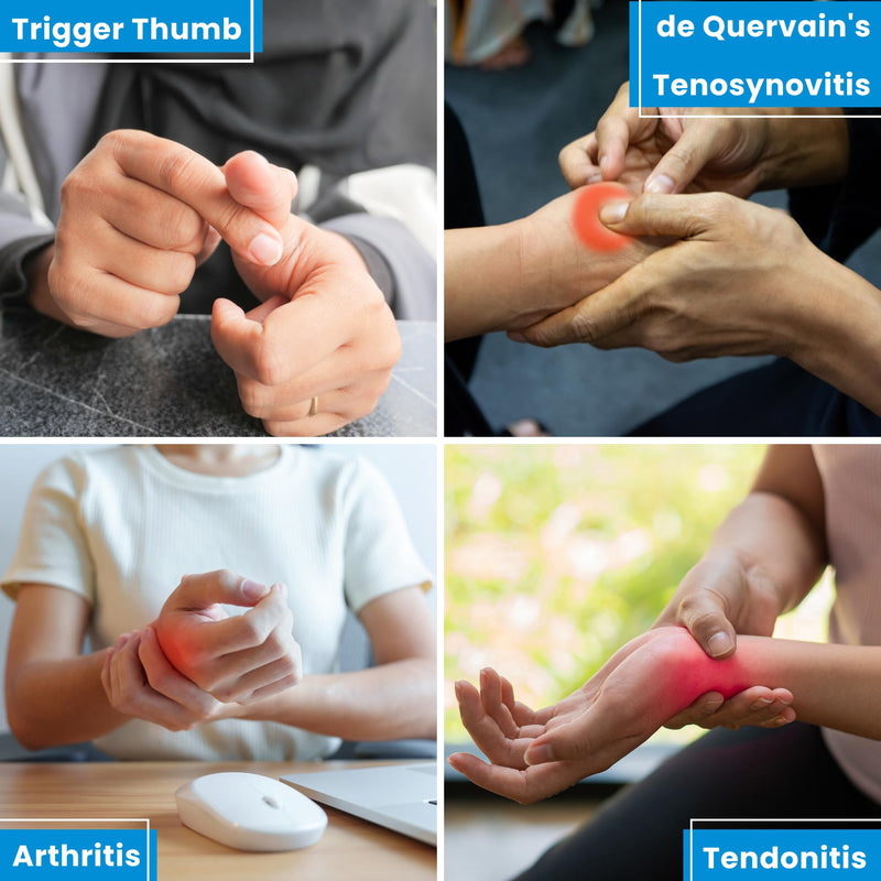 Bracoo Thumb Splint Stabilizer, Wrist Support Brace for Arthritis & Sprained Pain Relief, de Quervain's Tenosynovitis, Trigger Thumb, Fit Right & Left Hand, TP33