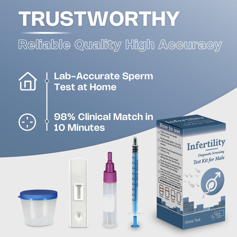 [Australia] - Male Fertility Home Test Kit for Men-Trak Plus Male Fertility Testing System- Shows Normal or Low Sperm Count- Clear Results in Minutes - Easy to Read Result 