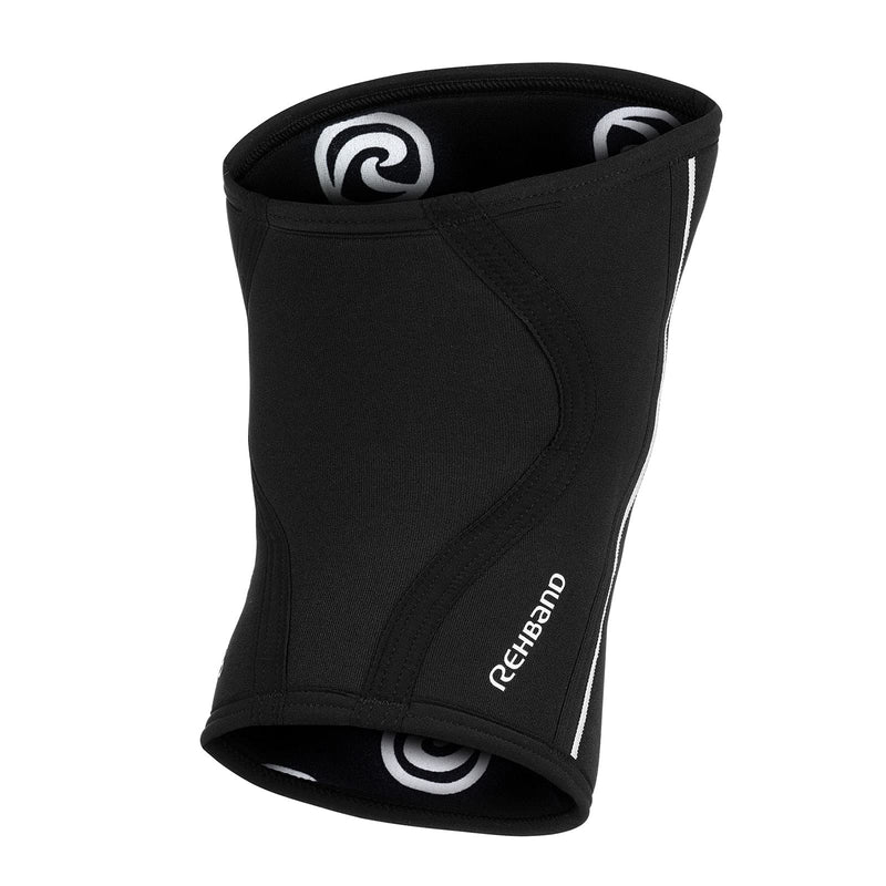 Rehband Kids Knee Sleeve made from 5mm Noprene, Knee Brace - Youth Girls & Boys Compression Knee Brace for Sports: Football, Hockey, Basketball or Running, Colour:Black - 1 Pair, Size:Small Small Black - 1 Pair