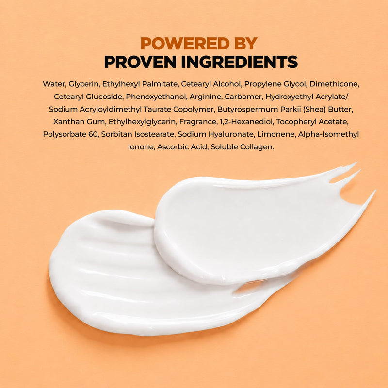 Vitamin C Face Cream with Collagen, Brightening Moisturizer, 1.69 Fl Oz | Dermatologist Tested, Anti-Aging, Korean Skin Care - Deep Hydration, Firm Feel & Antioxidant Support - Clean Beauty, Vegan Vitamin C & Collagen