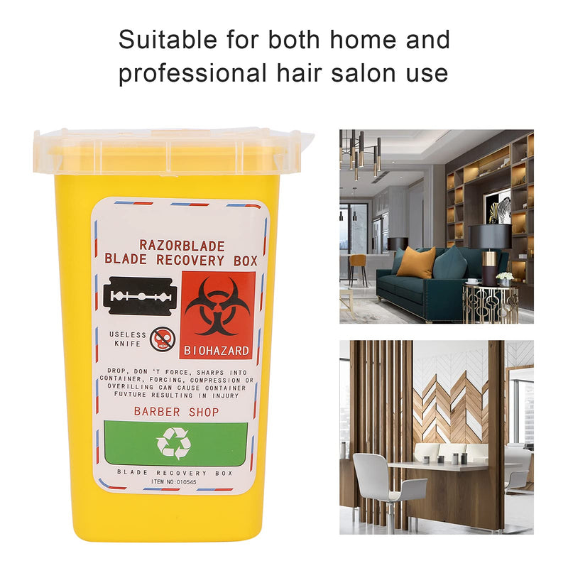 [Australia] - CHICIRIS Blade Disposal Box, Disposal Blade Container, Blade Container for Beauty and Personal Care (Yellow) 