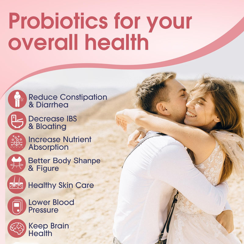 [Australia] - NATURE TARGET Probiotics-for-Women Prebiotics-and-Probiotics-Powder, 100-Billion-CFUs 45-Day-Supply 