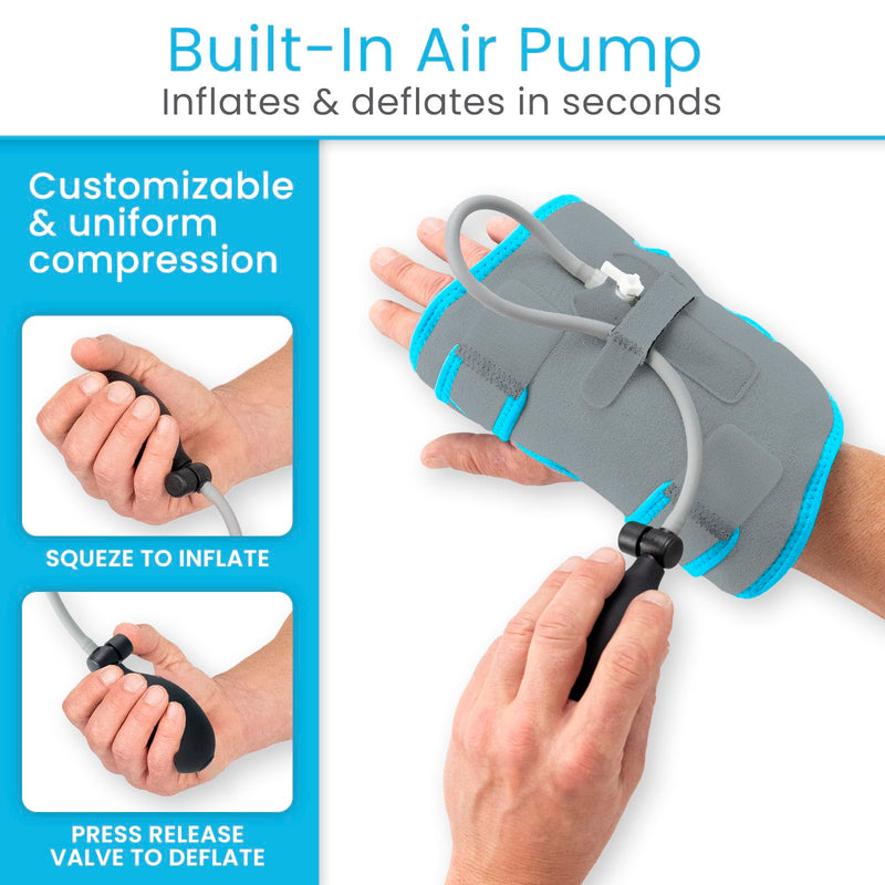 [Australia] - Wrist Ice Pack Wrap with Compression for Carpal Tunnel Relief - Hand Brace with Hot & Cold Therapy for Inflammation, Arthritis, Swelling & Post-Surgery (Gray) Gray 