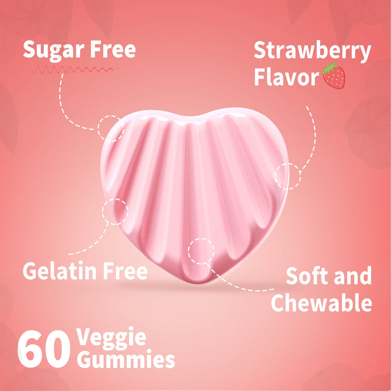 [Australia] - Sugar Free Garcinia Cambogia Gummies 1000mg 95% HCA with L-Carnitine, Raspberry Ketone, Chromium, Green Coffee Bean for Metabolism, Energy Boost, 100% Organic Extract, Vegan, Strawberry Flavor 60 Cts 60 Count (Pack of 1) 