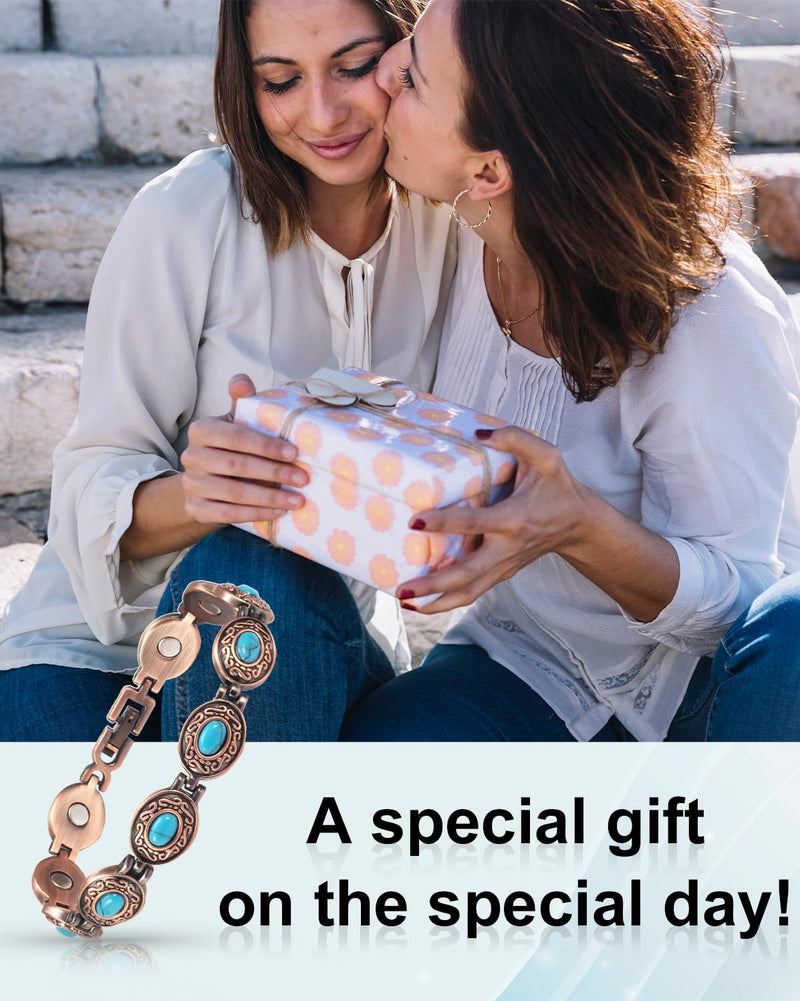 [Australia] - Copper Bracelet for Women, Magnetic Jewelry with Magnet 
