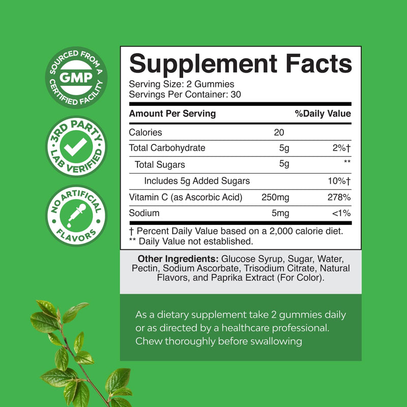 Bundle of Potent Liquid Kava Kava Drops Supplement with Kavalactones for Balanced Mood and Chewable Vitamin C Gummies for Adults - Ascorbic Acid Natural Immune Booster and Natural Cold Remedy