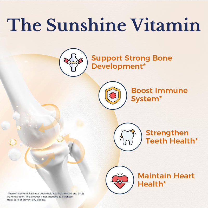 Vitalitown Vitamin D3 125 mcg (5000 IU) High Potency for Bone, Teeth, Heart and Immune Health Support, Olive Oil Based, Non-GMO and No Gluten, 90 Softgels