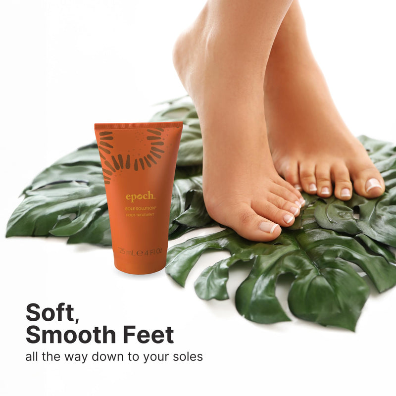 Nu Skin Epoch Sole Solution Foot Treatment | 4 Oz | 1 Pack | Intensive moisturizing cream softens calluses on dry, rough feet and cracked heels with Urea, Papain, Baobab and Allantoin 4 Fl Oz (Pack of 1)