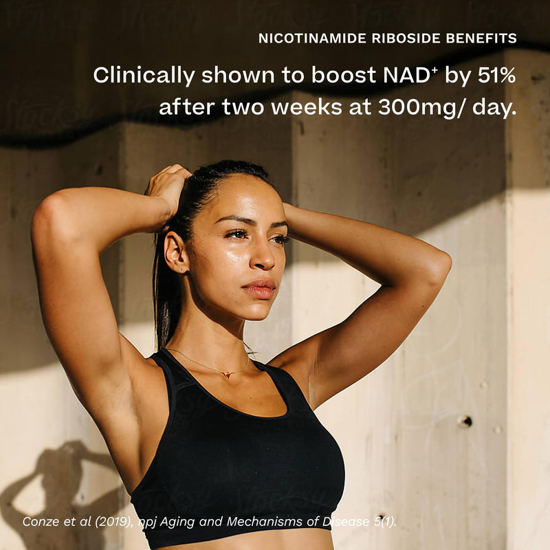 Nicotinamide Riboside NAD Supplement | 120 Capsules x 300mg | >99% Purity | High-Strength NAD⁺ Precursor for Fatigue Reduction, Cellular Energy & Healthy Ageing | Made in the UK