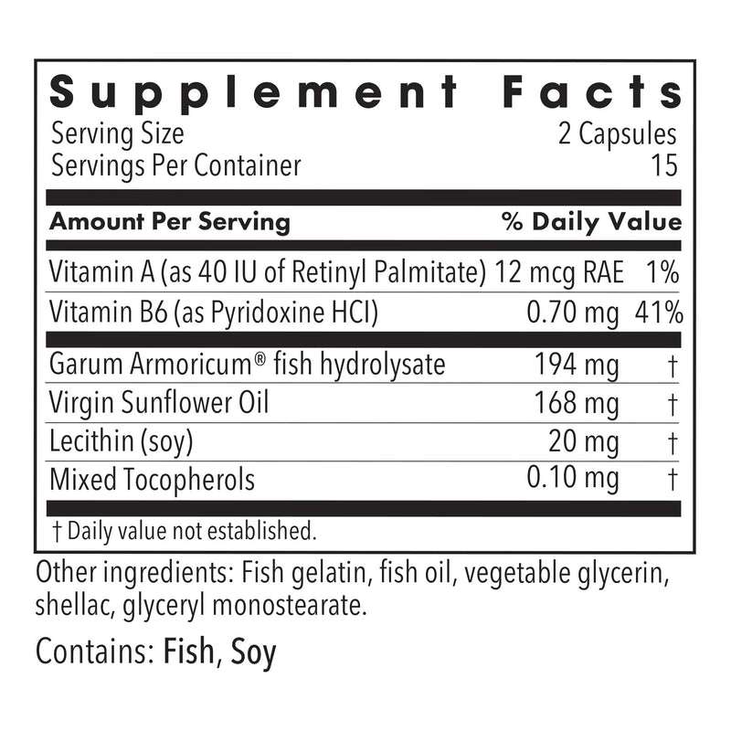 Allergy Research Group Nutricology Stabilium 200 - Natural Sleep Aids for Adults, Stress Relief Supplements, Sleep Support, Fish Oil, Vitamin A, Vitamin B6, Sleeping Pills - 30 Count