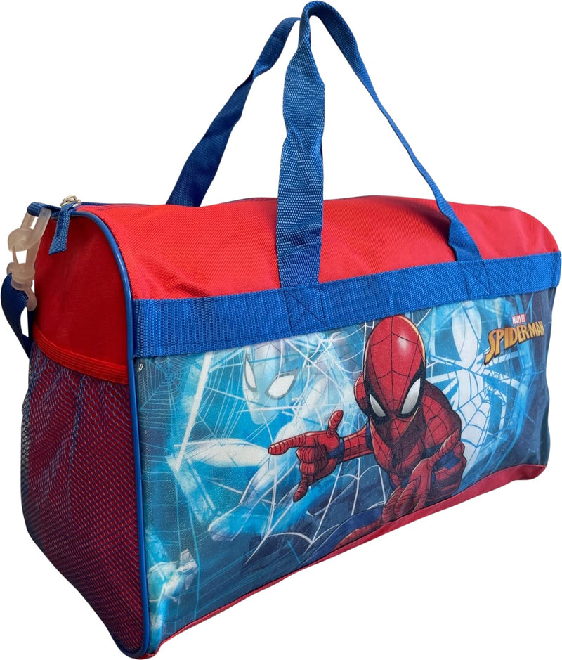 Spider-Man Kids 17" Overnighter Carry-On Duffel Bag (Red-Blue) 17 inches