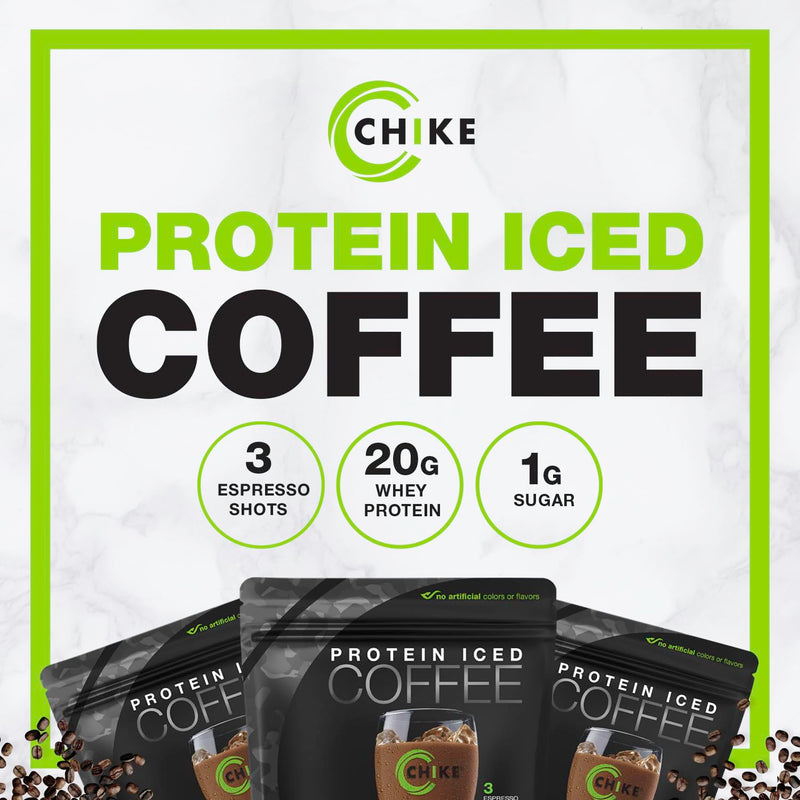 [Australia] - CHIKE Triple Shot Espresso & Cream Protein Iced Coffee, 20 G Protein, 3 Shots Espresso, 1 G Sugar, Keto Friendly and Gluten Free, 14 Servings (15.8 Ounce)‚Ä¶ Triple Shot Espreso & Cream 
