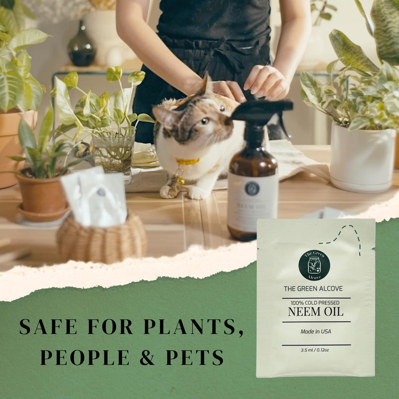 [Australia] - 100% Cold Pressed Neem Oil Spray Refill for Indoor and Outdoor Garden Plants, Makes 80 fl oz | The Green Alcove 0.12 Fl Oz (Pack of 5) 