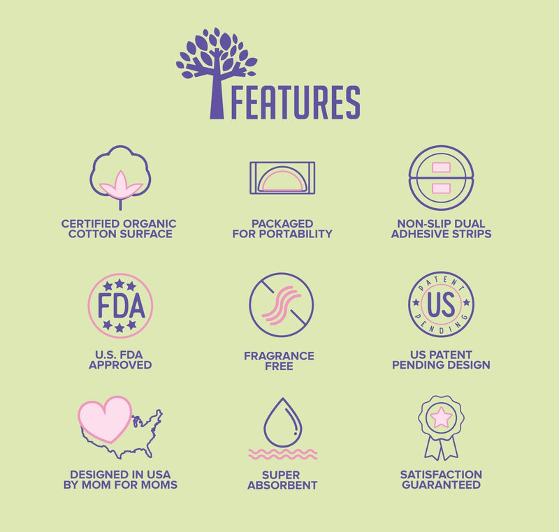 [Australia] - Organic Cotton Disposable Nursing Pads - for Breastfeeding (Travel Packs - 100 Pads) Travel Packs - 100 Pads 
