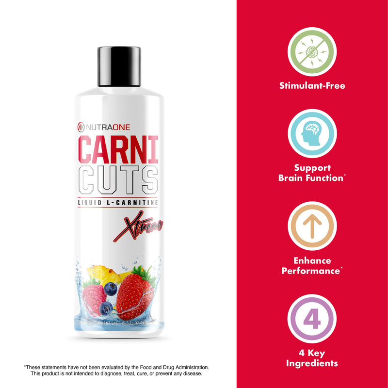 [Australia] - NutraOne Carnicuts Xtreme, L-Carnitine Liquid Supplement Stimulant Free (Pineapple - 31 Servings)* 