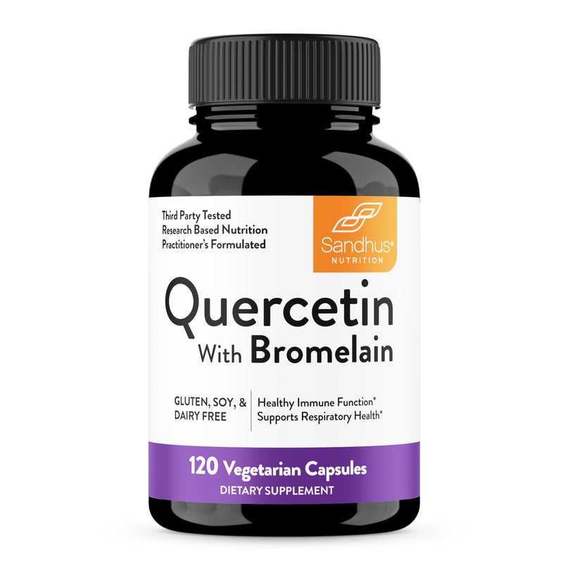 Sandhu's Quercetin 1000mg & Quercetin with Bromelain 1000mg Per Serving Bioflavonoids Supplement Complex| Supports Immune Health for Men & Women