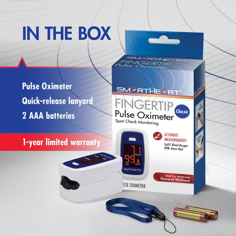 [Australia] - SmartHeart Fingertip Pulse Oximeter 1 Each 11-50K 