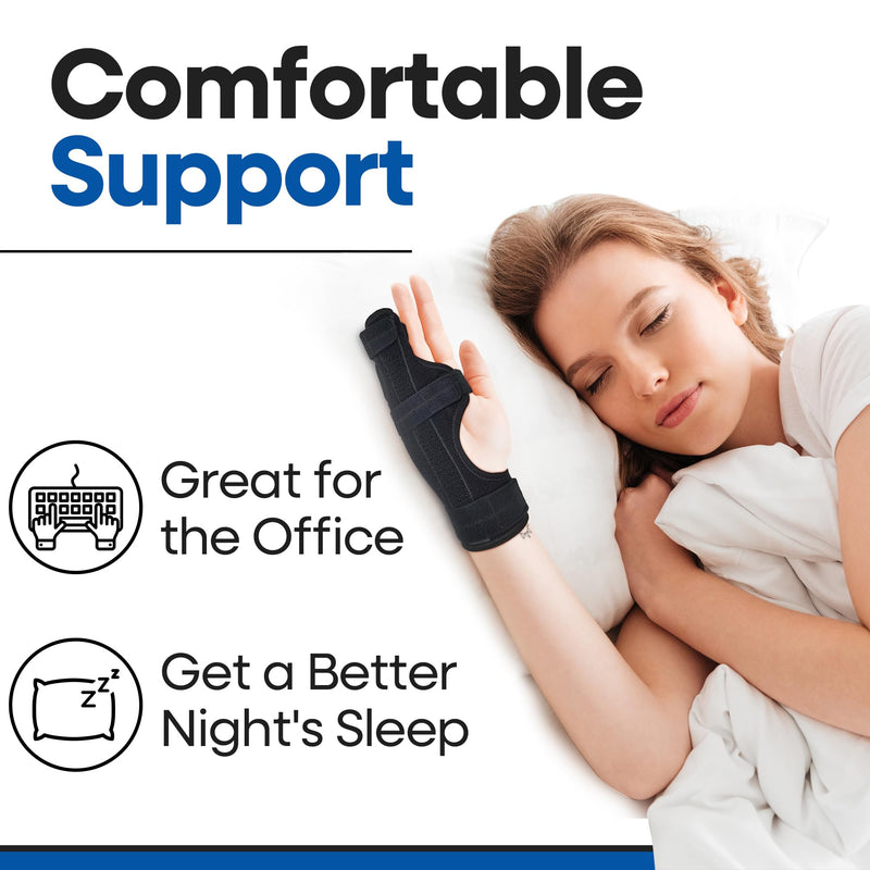 Metacarpal Finger Splint Hand Brace | Little Pinky Finger Splint For Boxer Fractures l Broken Ring or Hands Cast |Trigger Immobilizer Straightener l Ulnar Gutter Support | Boxer Brace | RIGHT S/M Small/Medium (Pack of 1)