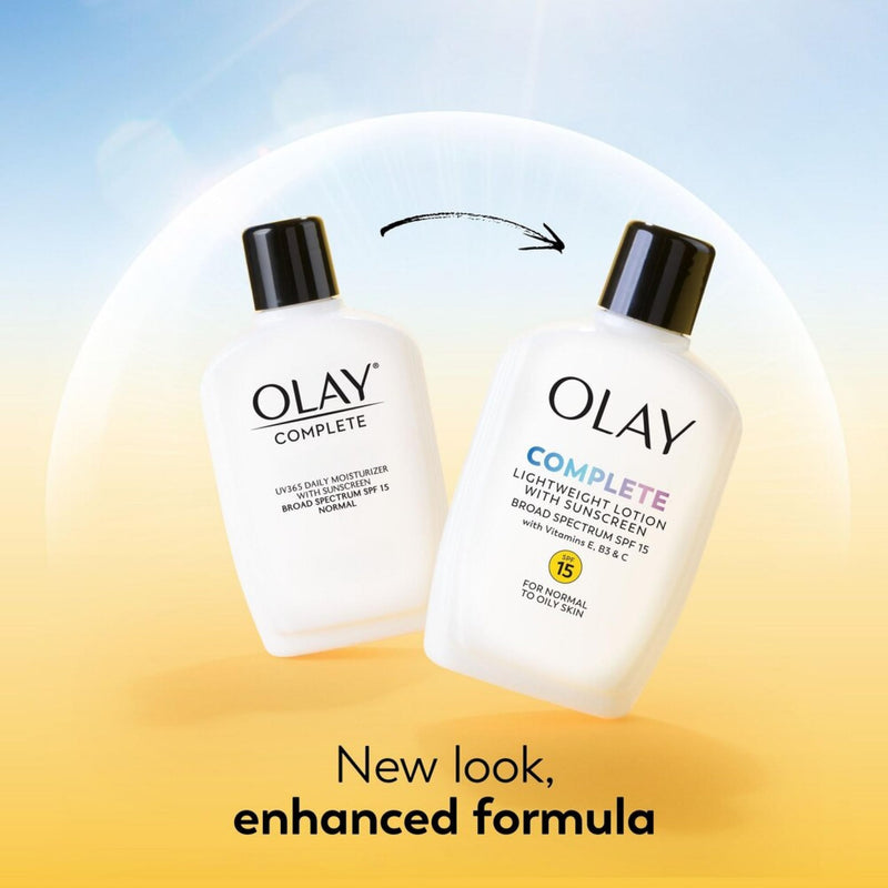Olay Complete Lotion Moisturizer with SPF 15 Normal, 6.0 fl oz White 6 Fl Oz (Pack of 1)