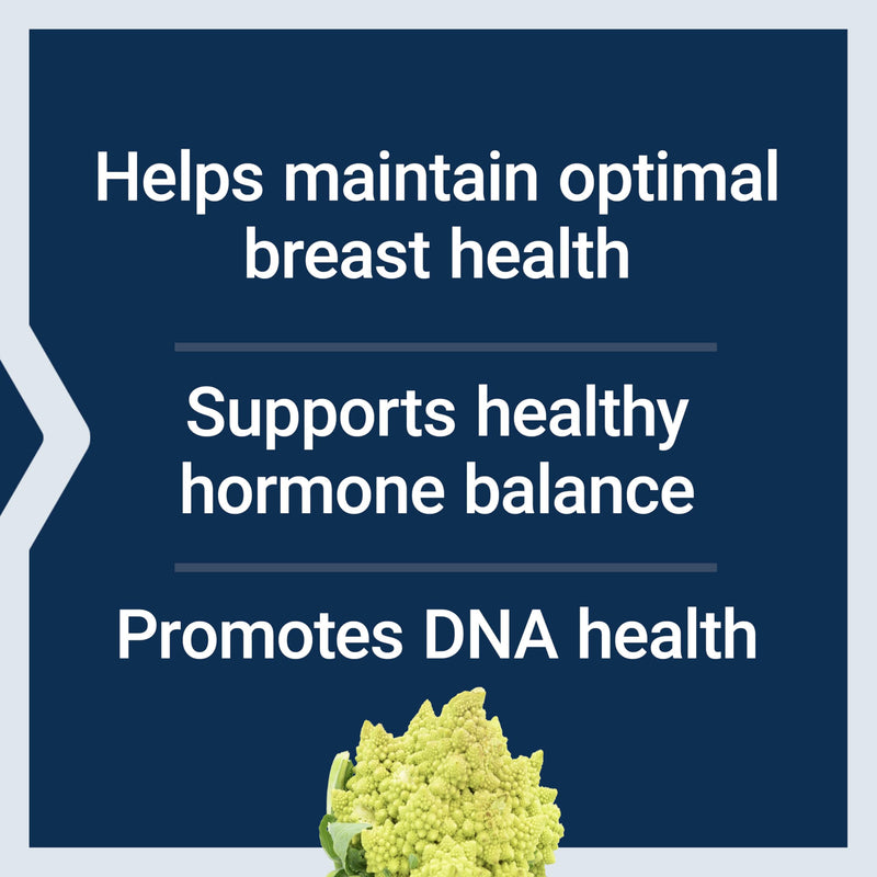 Life Extension Breast Health Formula, 60 Capsules | Broccoli, Soy Isoflavones, Indole-3-Carbinol & Vitamin D3, Women's Health, Gluten-Free & Non-GMO