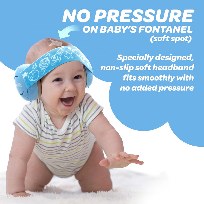 [Australia] - Mack's® Baby Muffs | Baby Ear Muffs Noise Protection | High NRR - 17 Decibels | Noise Cancelling Headphones for Babies & Toddlers | Ages 3-36 Months 