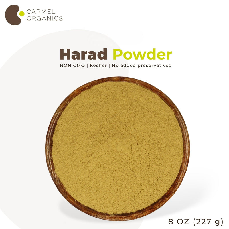 [Australia] - CARMEL ORGANICS Harad/Haritaki Fruit Powder 8 Ounce or 0.5 Lb/227 Grams(Pack of 1) | Natural | No Added Preservative | Non-GMO | Terminalia Chebula Powder 8 Ounce (Pack of 1) 