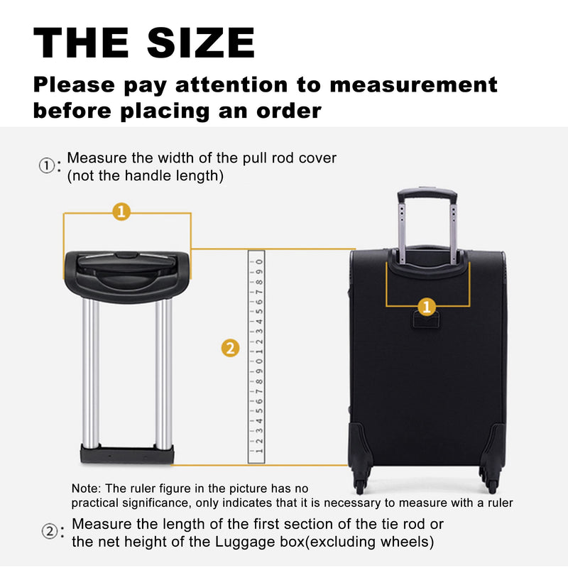 20 Inch Telescopic Pull Out Suitcase Handle for G002 Cloth Luggage Handle Replacement 3 Part