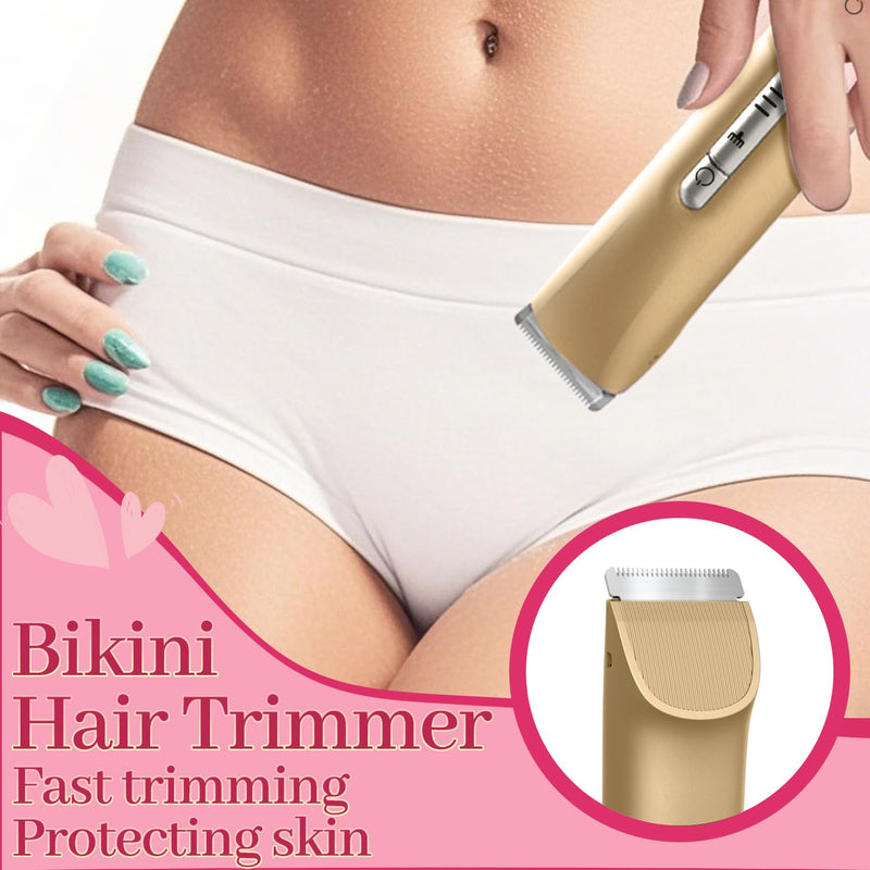 [Australia] - Bikini Trimmer for Women，2 in 1 Electric Shaver Dual Head Bikini Trimmer for Women IPX7 Waterproof Body Hair Trimmer and Facial Hair Remover for Bikini Leg Arm Body Face, Rose Gold 003 