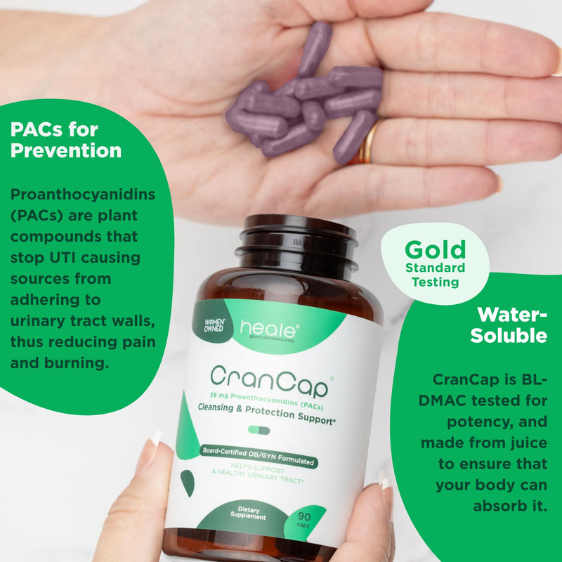 [Australia] - Cranberry Pills - Urinary Tract Health Cranberry Supplement - 36mg of Potent PACs - Non GMO, Vegan, Gluten Free - by Heale - 30 Capsules 30 Count (Pack of 1) 