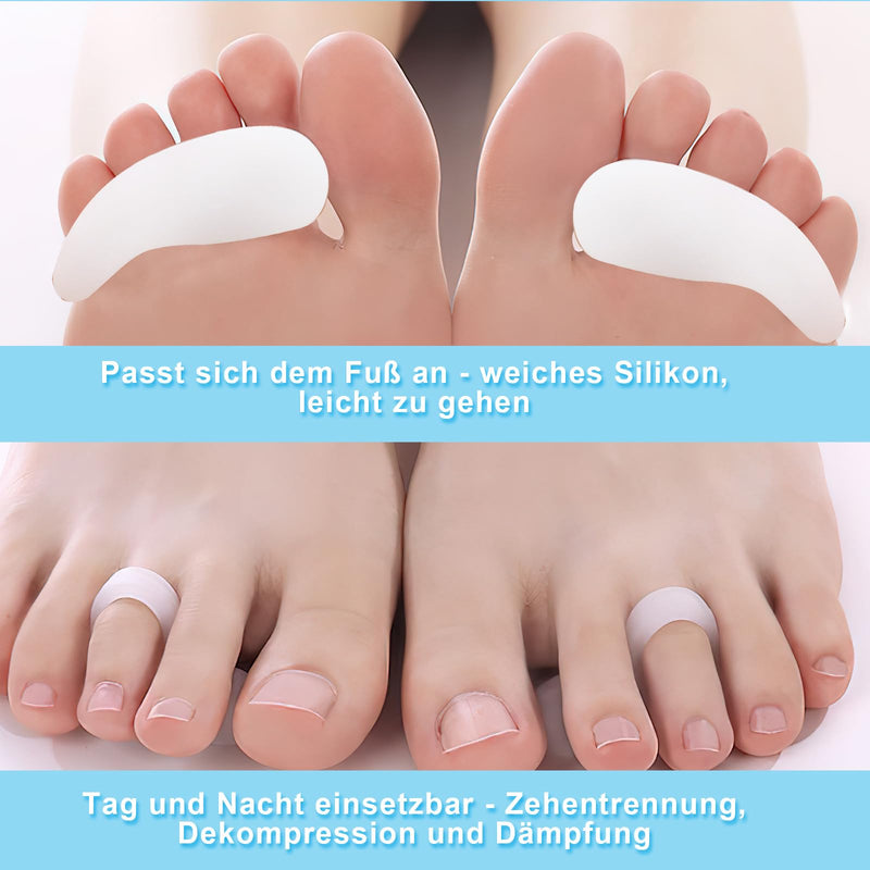 [Australia] - Scettar Silicone Hammer Toe Pads, 10 Pairs Hammer Toe Correction for Men/Women, Toe Protection Hammer Toe Pads for Pain Relief, Soft and Reusable Hammer Toe Correctors 