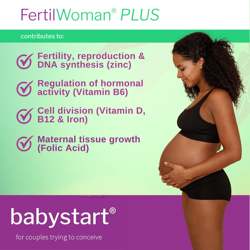 Fertility Supplements for Women - FertilWoman Plus Advanced 120 Tablets, Prenatal Vitamins and Minerals Including Folic Acid, Vitamins B, C, D, E for Conception and Nutritional Support 120 count (Pack of 1)