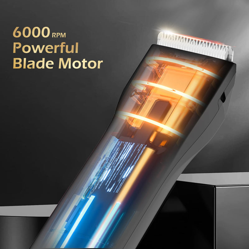 [Australia] - Electric Body Hair Trimmer for Men, Handy Ball Trimmer Groin & Pubic Hair Trimmer for Men, Rechargeable Waterproof Body Shaver Groomer for Men for Travle, Black 