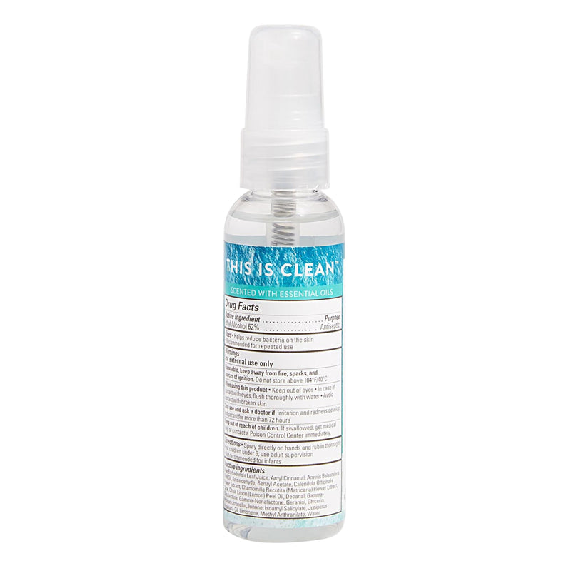[Australia] - The Honest Company Plant-Based Hand Sanitizer Spray | Kills 99.9% of Germs | Hypoallergenic, Quick-drying + Moisturizing | Coastal Surf, 2 fl oz 2 Fl Oz (Pack of 1) 
