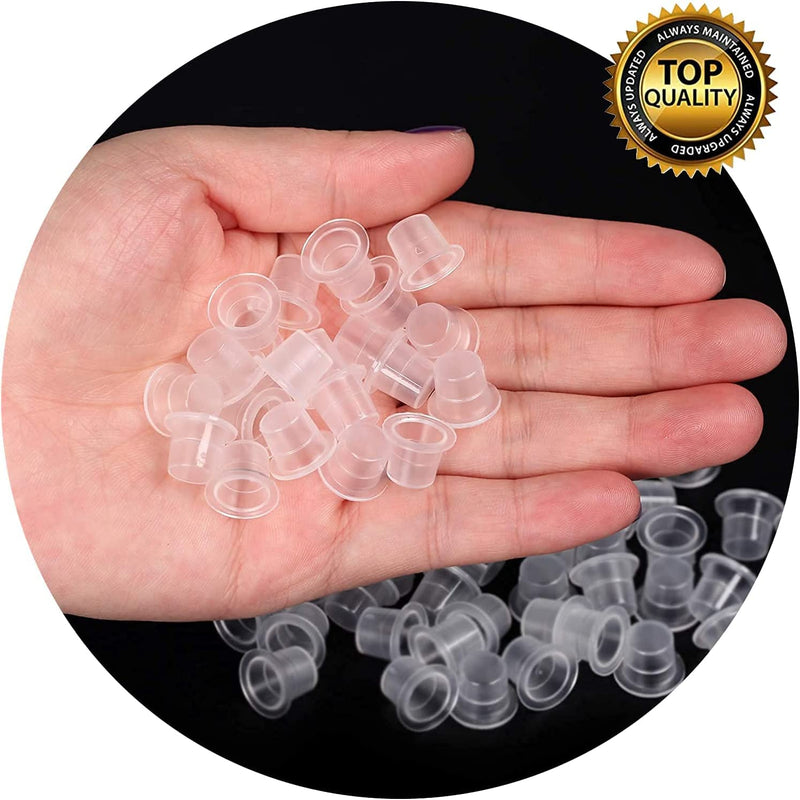 [Australia] - 300pcs Tattoo Ink Caps with 2 Cups Holders - Moricher 100 Small 100 Medium 100 Large Tattoo Ink Cups +2 Cups Holders for Tattoo Ink Permanent Makeup Container Cap Tattoo Accessory 