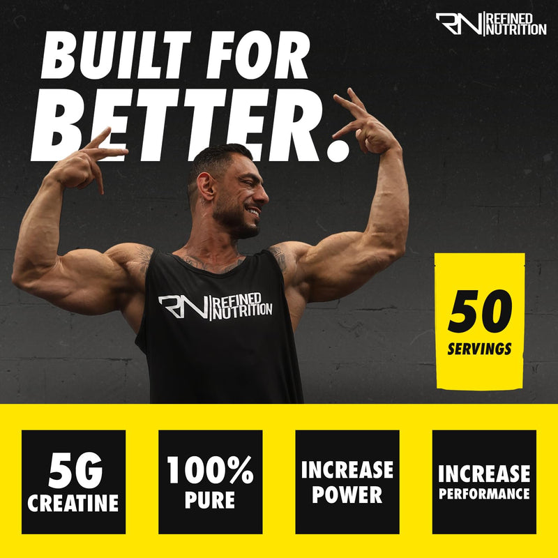 Refined Nutrition Men’s Strength & Performance Stack | TESTDRIVE Men’s Performance Formula + Ultra Creatine Monohydrate | Strength, Energy, Power & Recovery Support