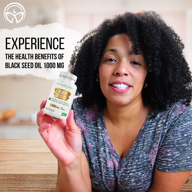 [Australia] - Black Seed Oil Capsules - 120 count (ORGANIC, non-GMO Liquid) Premium Cold Pressed Black Cumin Seed Oil - 500mg each, 1000mg Per Serving w/Omega 3,6, 9 