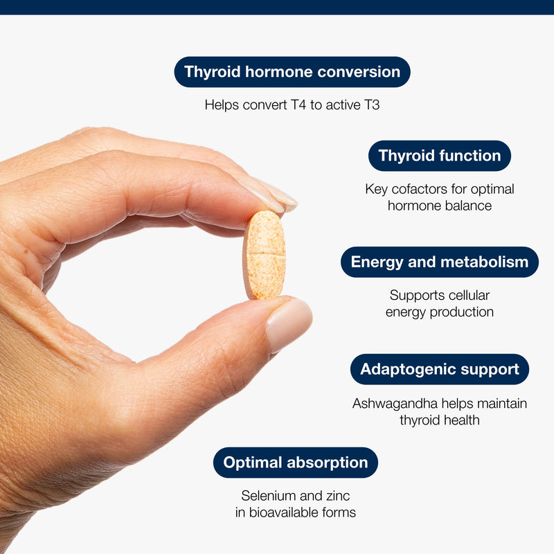 Metagenics - Thyro Convert with Gum Guggul Resin - with Ashwagandha, Selenium & Zinc for Healthy Thyroid Hormone Conversion - 60 Capsules